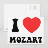 I Hart Mozart Briefkaart (Voorkant / Achterkant)