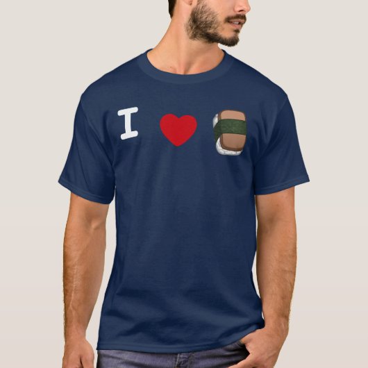 I *hart* Musubi T-Shirt (donker) (Voorkant)