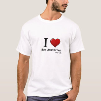 I (hart) New Amsterdam, 1625 AD T-shirt