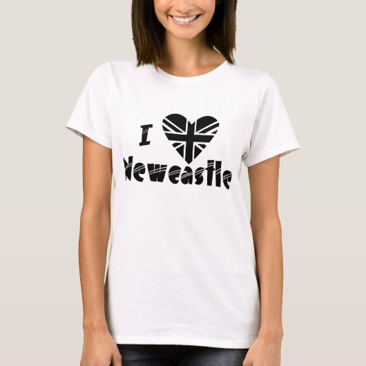 I hart Newcastle T-shirt (Voorkant)