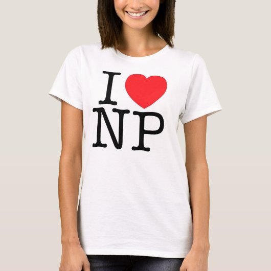 I * hart * NP T-shirt (Voorkant)