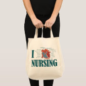 I Hart NURSING Tote Bag (Voorkant (product))