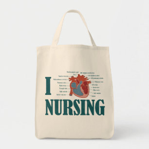 I Hart NURSING Tote Bag
