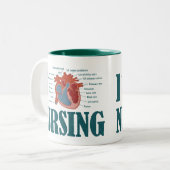 I Hart NURSING Tweekleurige Koffiemok (Voorkant links)