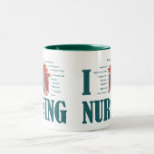 I Hart NURSING Tweekleurige Koffiemok (Center)