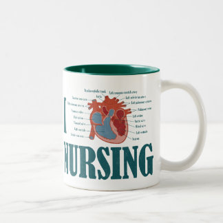 I Hart NURSING Tweekleurige Koffiemok