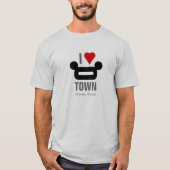 I {hart} O TOWN T-shirt (Voorkant)