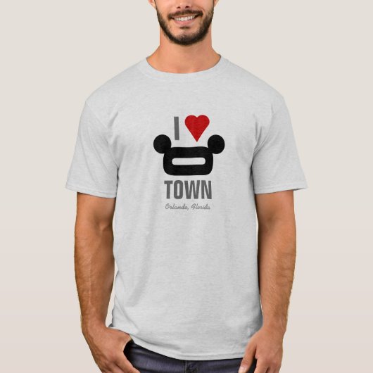 I {hart} O TOWN T-shirt (Voorkant)