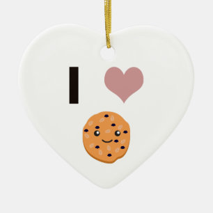 I hart Oatmeel Cookies Keramisch Ornament