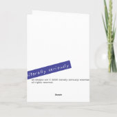 i hart om vakantie te haten feestdagen kaart (Achterkant)