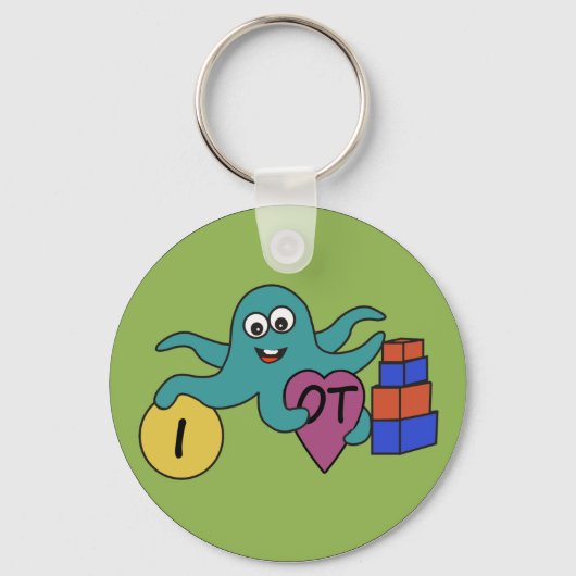 I hart OT-ronde sleutelketen Sleutelhanger (Voorkant)