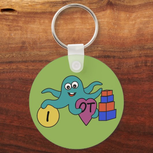 I hart OT-ronde sleutelketen Sleutelhanger (Voorkant)