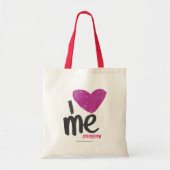 I Hart Paars me Tote Bag (Voorkant)