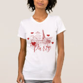 I (hart) Parijs T-shirt (Voorkant)