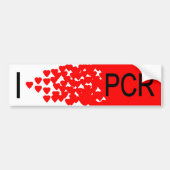I hart-PCR Bumpersticker (Voorkant)