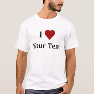 I Hart (personaliseren) t-shirt