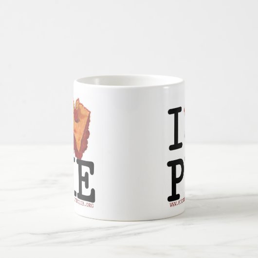 i (hart) PIE (en koffie) Mok!! Koffiemok (Center)