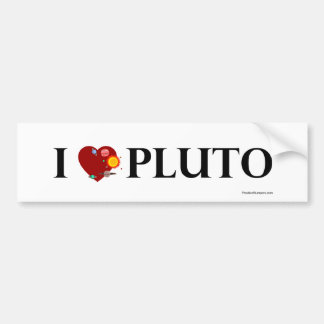 I hart Pluto Bumpersticker