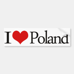 I hart Poolse Bumpersticker