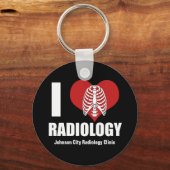I Hart Radiologie Leuke radioloog Sleutelhanger (Achterkant)