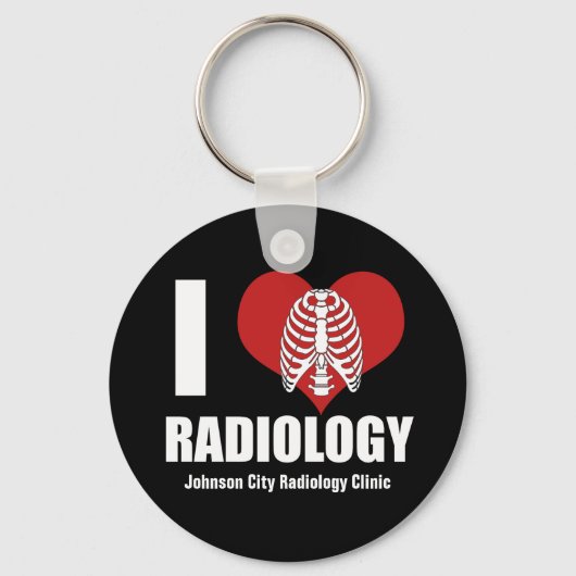 I Hart Radiologie Leuke radioloog Sleutelhanger (Achterkant)