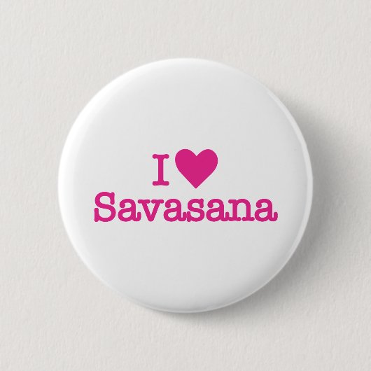 I hart savasana yoga corpse pose ronde button 5,7 cm (Voorkant)
