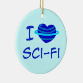 I hart SCSI-Fi Keramisch Ornament (Rechts)