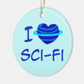 I hart SCSI-Fi Keramisch Ornament (Links)