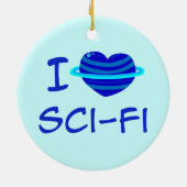 I hart SCSI-Fi Keramisch Ornament (Achterkant)