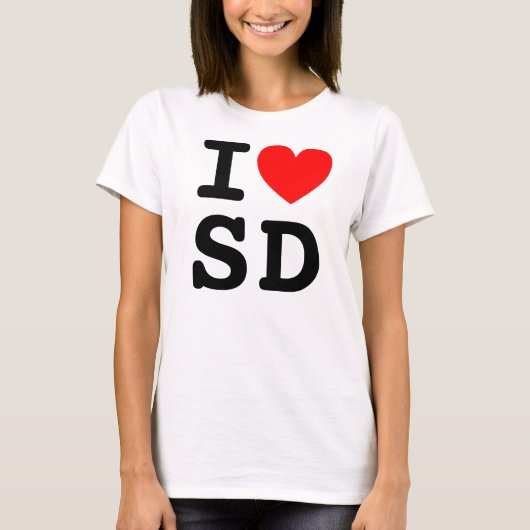 I Hart SD-Shirt T-shirt (Voorkant)