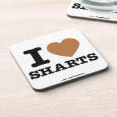 I Hart Sharts Bier Onderzetter (Linkerzijde)