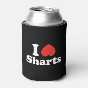 I Hart Sharts Blikjeskoeler