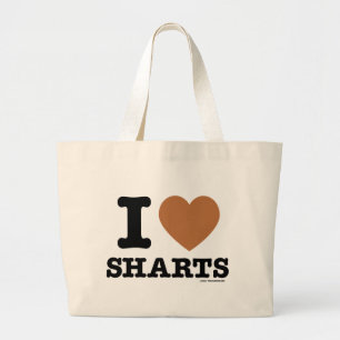 I Hart Sharts Grote Tote Bag