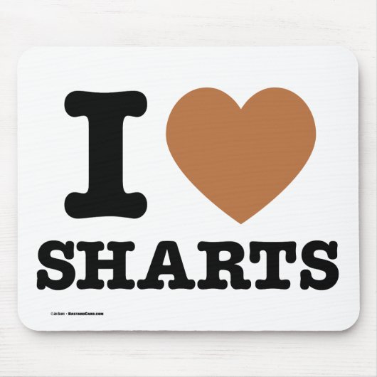 I Hart Sharts Muismat (Voorkant)