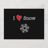I (hart) sneeuw briefkaart (Voorkant)