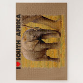 I Hart South Africa Elephant calf Legpuzzel (Verticaal)