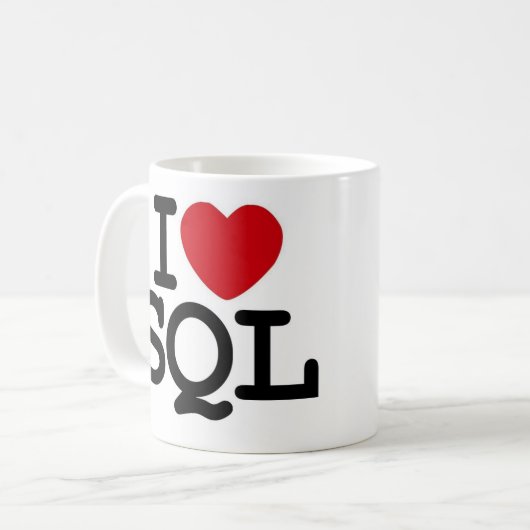 I_hart_SQL Koffiemok (Voorkant links)