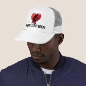I hart Squatchin Trucker Pet (In situ)