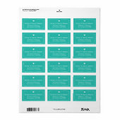 I Hart Stippen - Blauwgroen Etiket (Full Sheet)