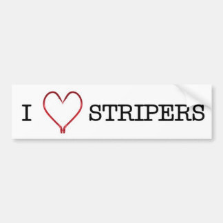 I [Hart] Stripers Bumpersticker