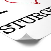 I [Hart] Sturgeon Poster (Hoek)