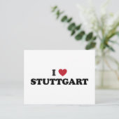 I Hart Stuttgart Duitsland Briefkaart (Staand voorkant)