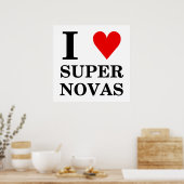 I (hart) SuperNovas Poster (Keuken)