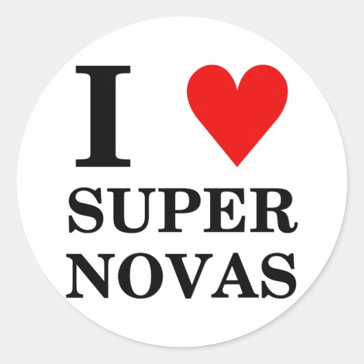 I (hart) SuperNovas Sticker (Voorkant)