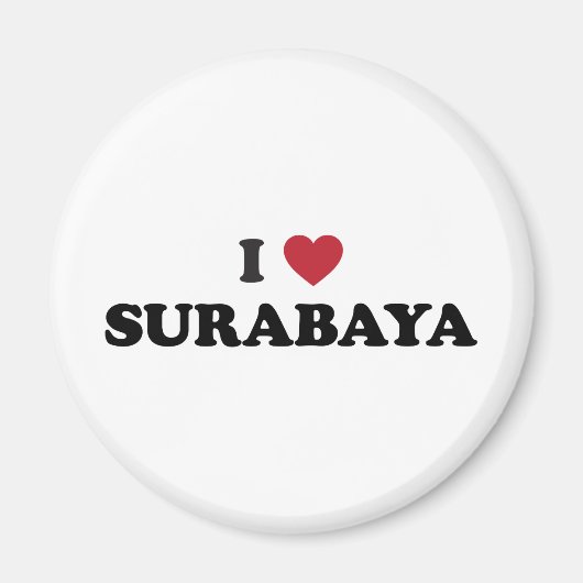 I Hart Surabaya Indonesië Magneet (Voorkant)
