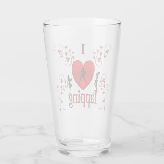 I Hart Tapdansen Glas (Achterkant)