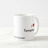 I (hart) Temptown Koffiemok (Voorkant rechts)
