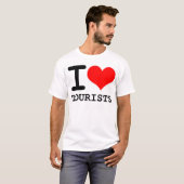 I [hart] Toeristen T-shirt (Voorkant volledig)