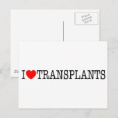 I hart transplantaties briefkaart (Voorkant / Achterkant)