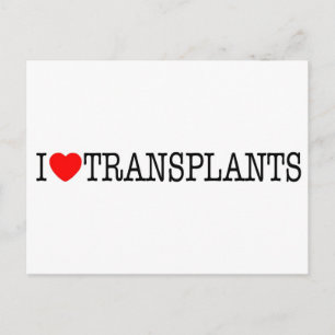 I hart transplantaties briefkaart